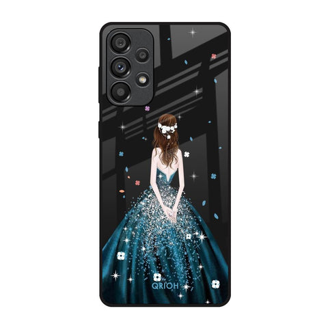 Queen Of Fashion Samsung Galaxy A73 5G Glass Back Cover Online