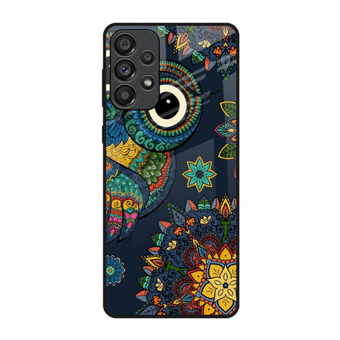 Owl Art Samsung Galaxy A73 5G Glass Back Cover Online