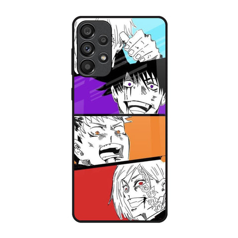 Anime Sketch Samsung Galaxy A73 5G Glass Back Cover Online