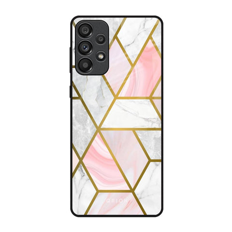 Geometrical Marble Samsung Galaxy A73 5G Glass Back Cover Online
