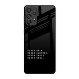 Black Soul Samsung Galaxy A73 5G Glass Back Cover Online