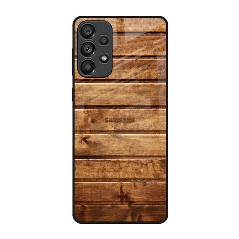 Wooden Planks Samsung Galaxy A73 5G Glass Back Cover Online