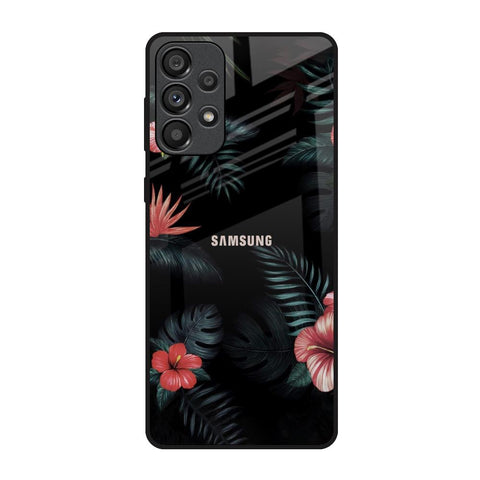 Tropical Art Flower Samsung Galaxy A73 5G Glass Back Cover Online