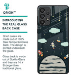 Astronaut Dream Glass Case For Samsung Galaxy A73 5G