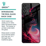 Moon Wolf Glass Case for Samsung Galaxy A73 5G