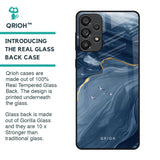 Deep Ocean Marble Glass Case for Samsung Galaxy A73 5G