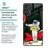 Astronaut on Mars Glass Case for Samsung Galaxy A73 5G