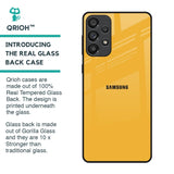 Fluorescent Yellow Glass case for Samsung Galaxy A73 5G
