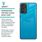 Blue Aqua Glass Case for Samsung Galaxy A73 5G