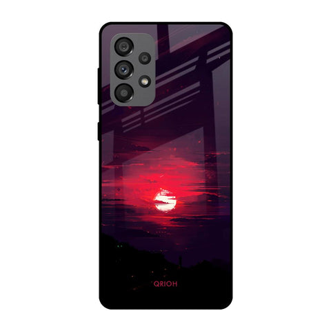 Morning Red Sky Samsung Galaxy A73 5G Glass Cases & Covers Online