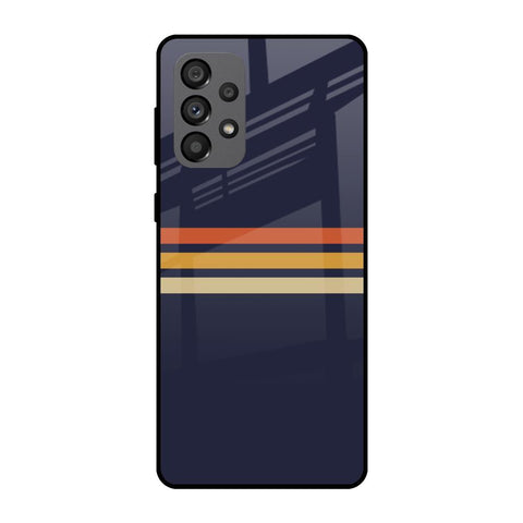 Tricolor Stripes Samsung Galaxy A73 5G Glass Cases & Covers Online
