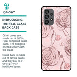 Shimmer Roses Glass case for Samsung Galaxy A73 5G