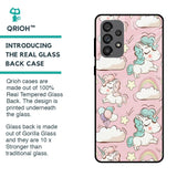 Balloon Unicorn Glass case for Samsung Galaxy A73 5G