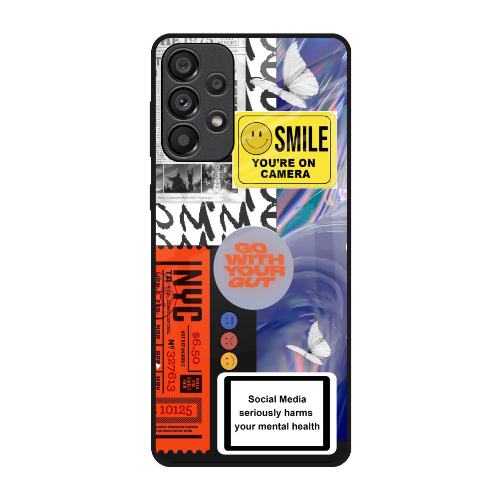 Smile for Camera Samsung Galaxy A33 5G Glass Back Cover Online