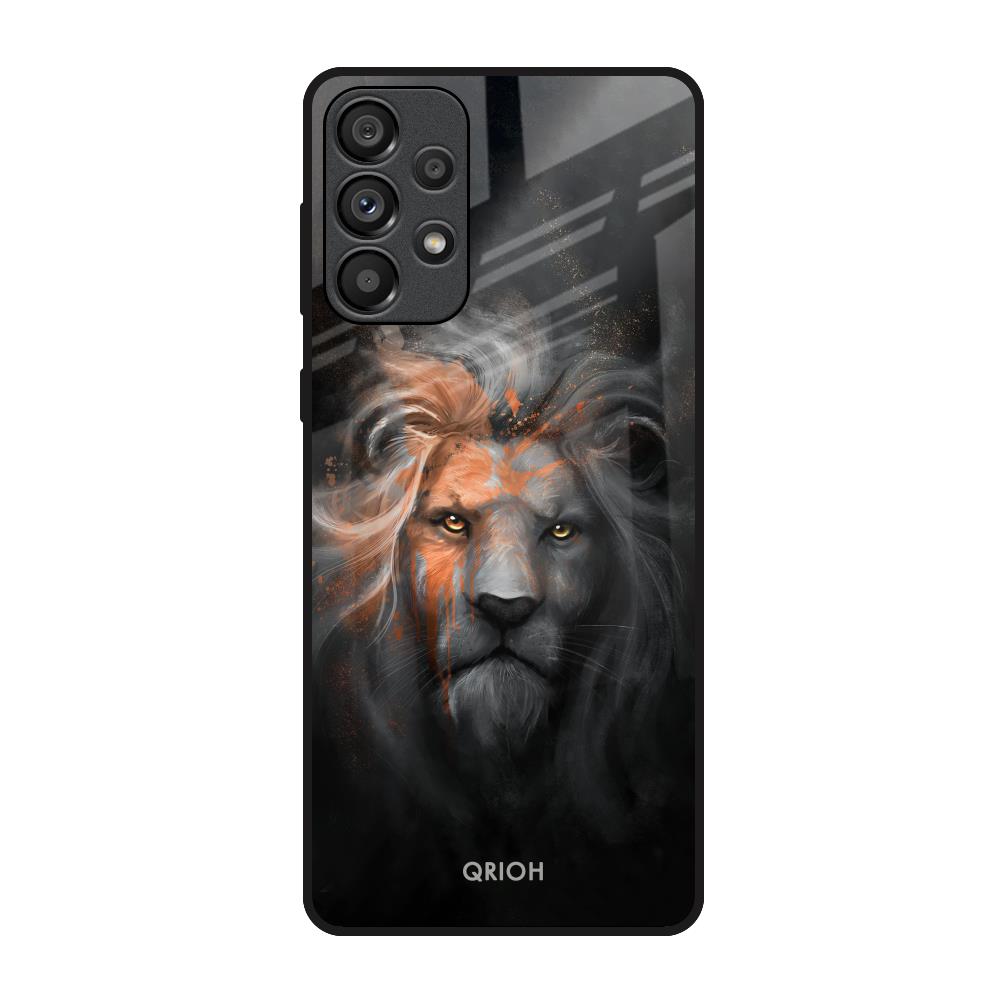 Devil Lion Samsung Galaxy A33 5G Glass Back Cover Online