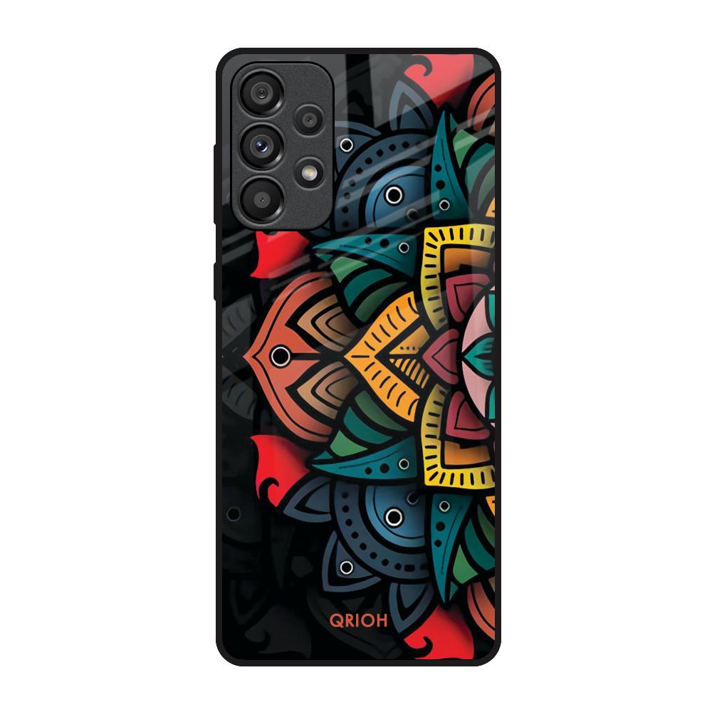 Retro Gorgeous Flower Samsung Galaxy A33 5G Glass Back Cover Online