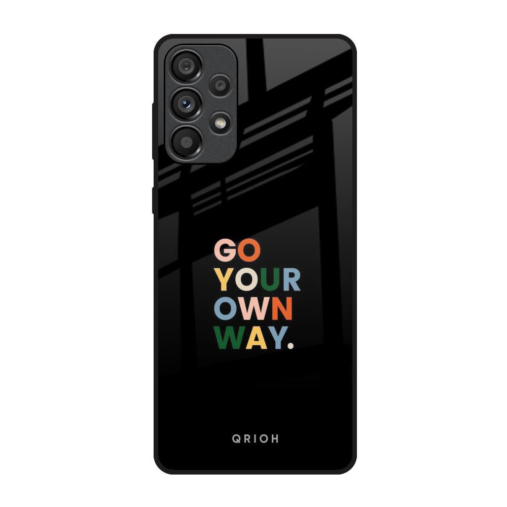Go Your Own Way Samsung Galaxy A33 5G Glass Back Cover Online