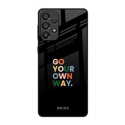 Go Your Own Way Samsung Galaxy A33 5G Glass Back Cover Online