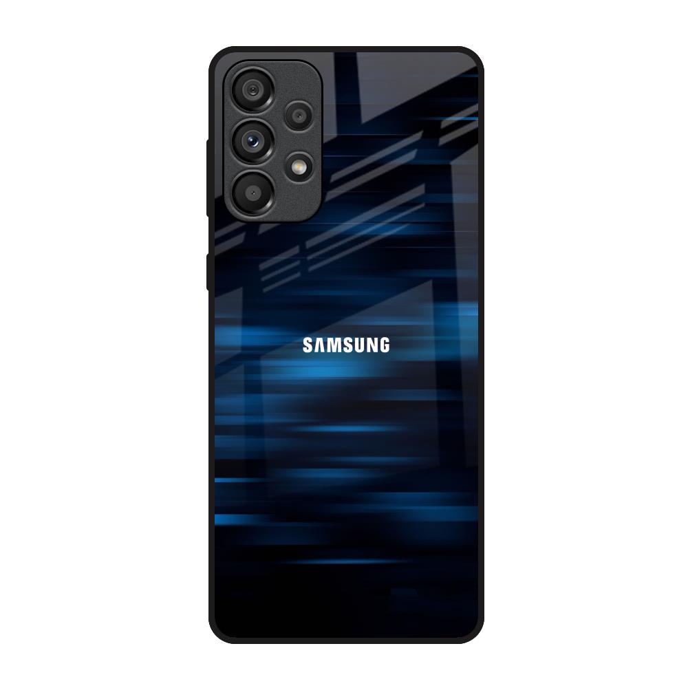 Blue Rough Abstract Samsung Galaxy A33 5G Glass Back Cover Online