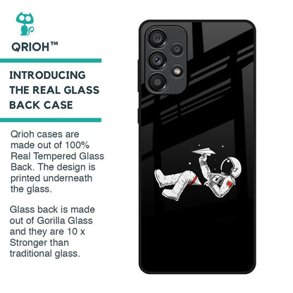 Space Traveller Glass Case for Samsung Galaxy A33 5G