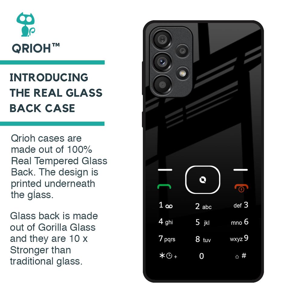 Classic Keypad Pattern Glass Case for Samsung Galaxy A33 5G