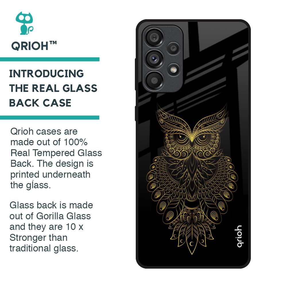 Golden Owl Glass Case for Samsung Galaxy A33 5G