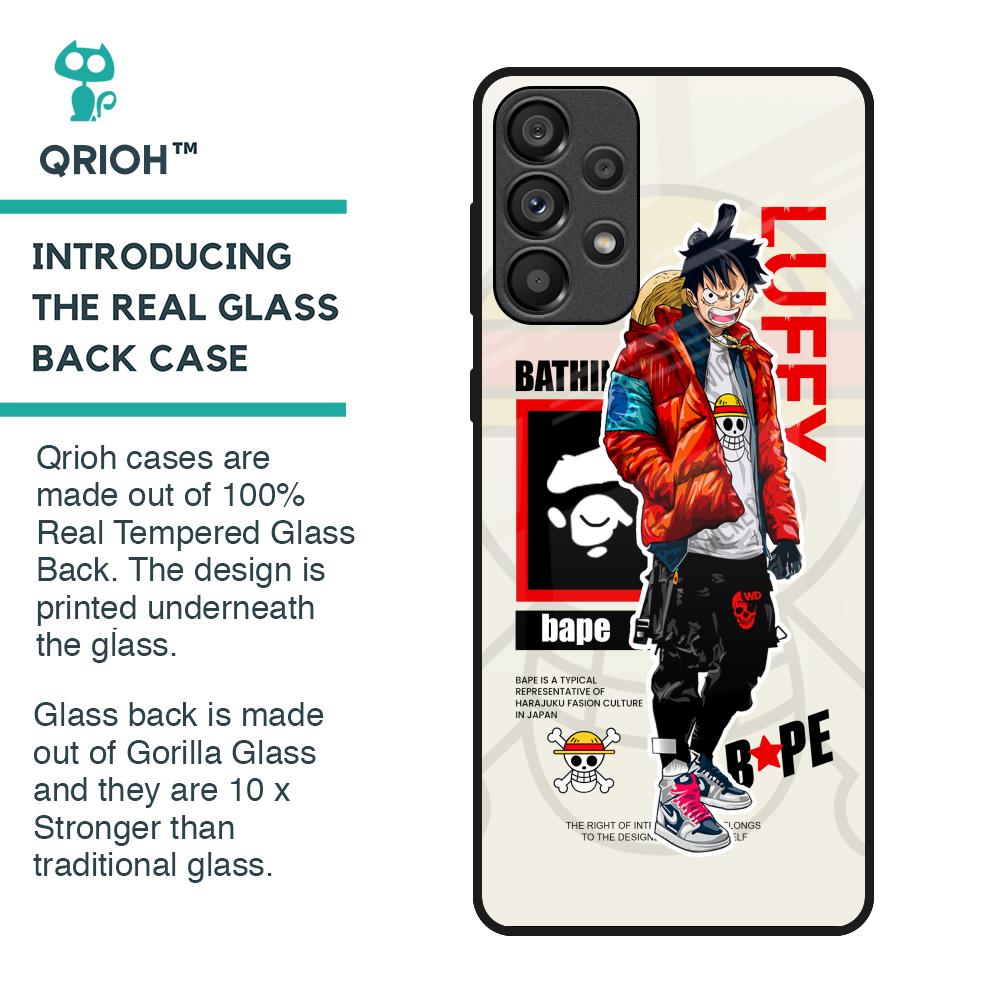 Bape Luffy Glass Case for Samsung Galaxy A33 5G