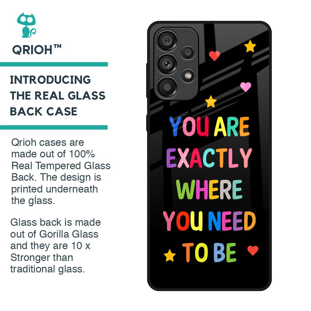 Magical Words Glass Case for Samsung Galaxy A33 5G