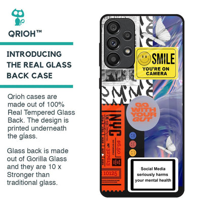 Smile for Camera Glass Case for Samsung Galaxy A33 5G