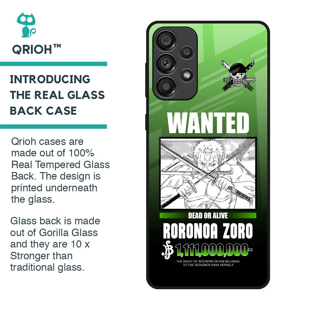 Zoro Wanted Glass Case for Samsung Galaxy A33 5G