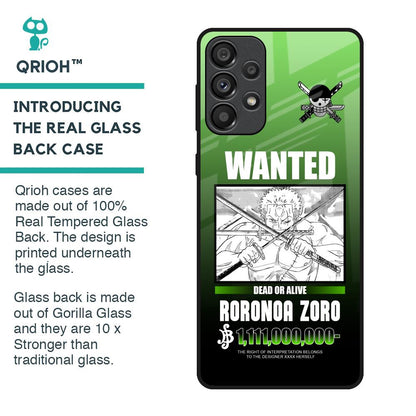 Zoro Wanted Glass Case for Samsung Galaxy A33 5G