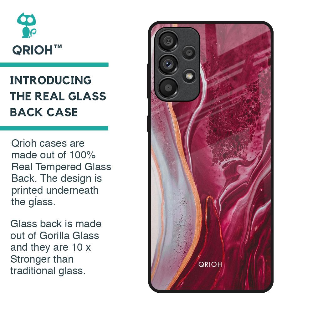 Crimson Ruby Glass Case for Samsung Galaxy A33 5G