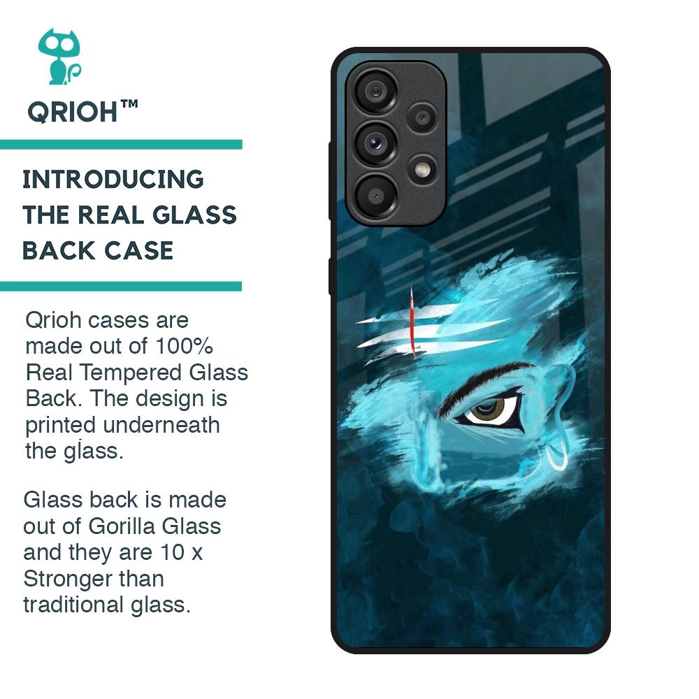 Power Of Trinetra Glass Case For Samsung Galaxy A33 5G