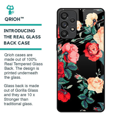 Floral Bunch Glass Case For Samsung Galaxy A33 5G