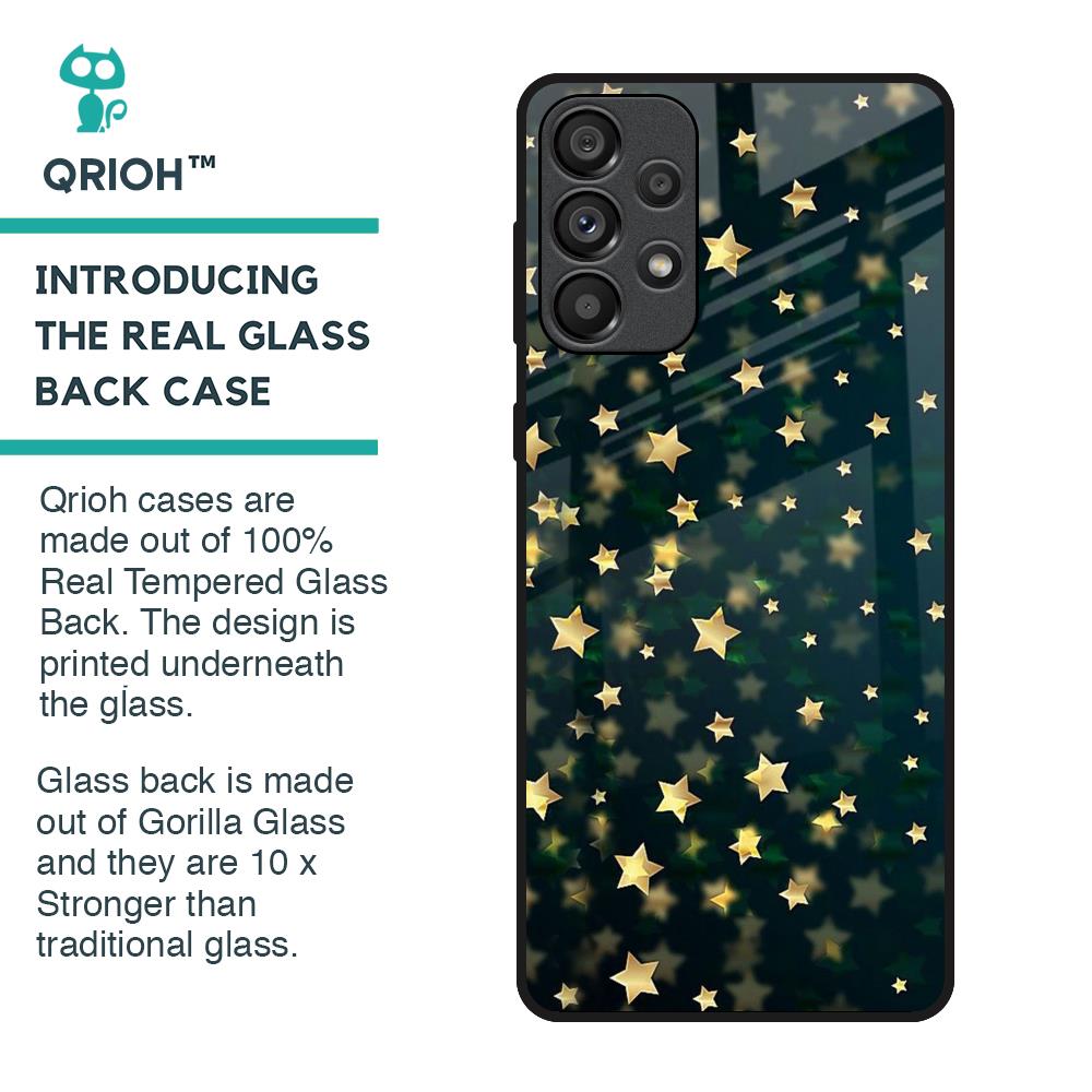 Dazzling Stars Glass Case For Samsung Galaxy A33 5G