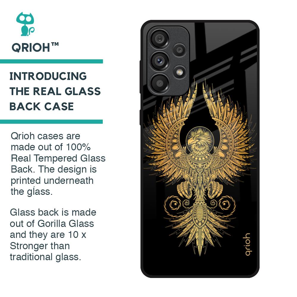 Mythical Phoenix Art Glass Case for Samsung Galaxy A33 5G