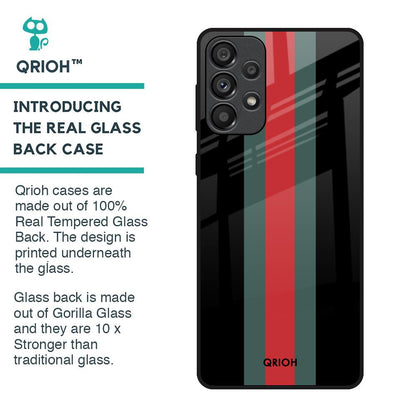 Vertical Stripes Glass Case for Samsung Galaxy A33 5G
