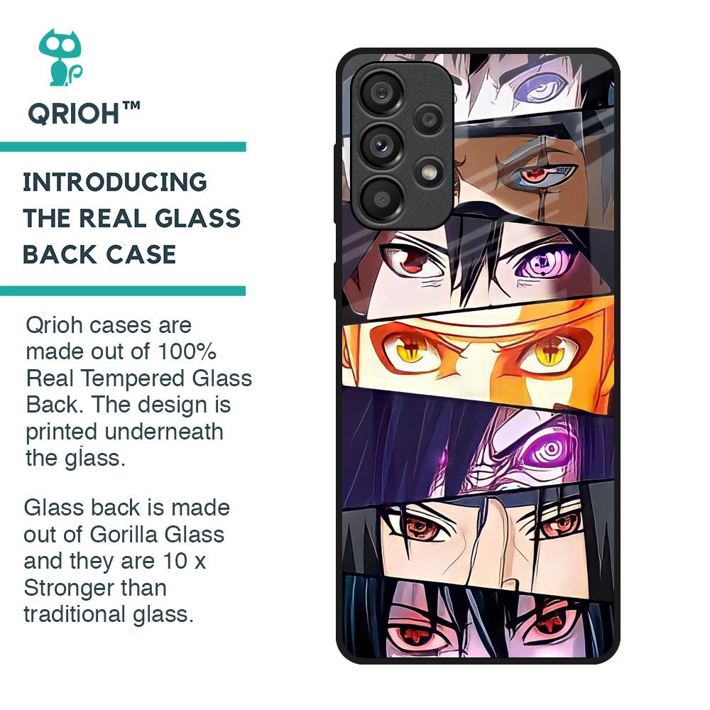 Anime Eyes Glass Case for Samsung Galaxy A33 5G