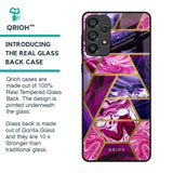 Electroplated Geometric Marble Glass Case for Samsung Galaxy A33 5G