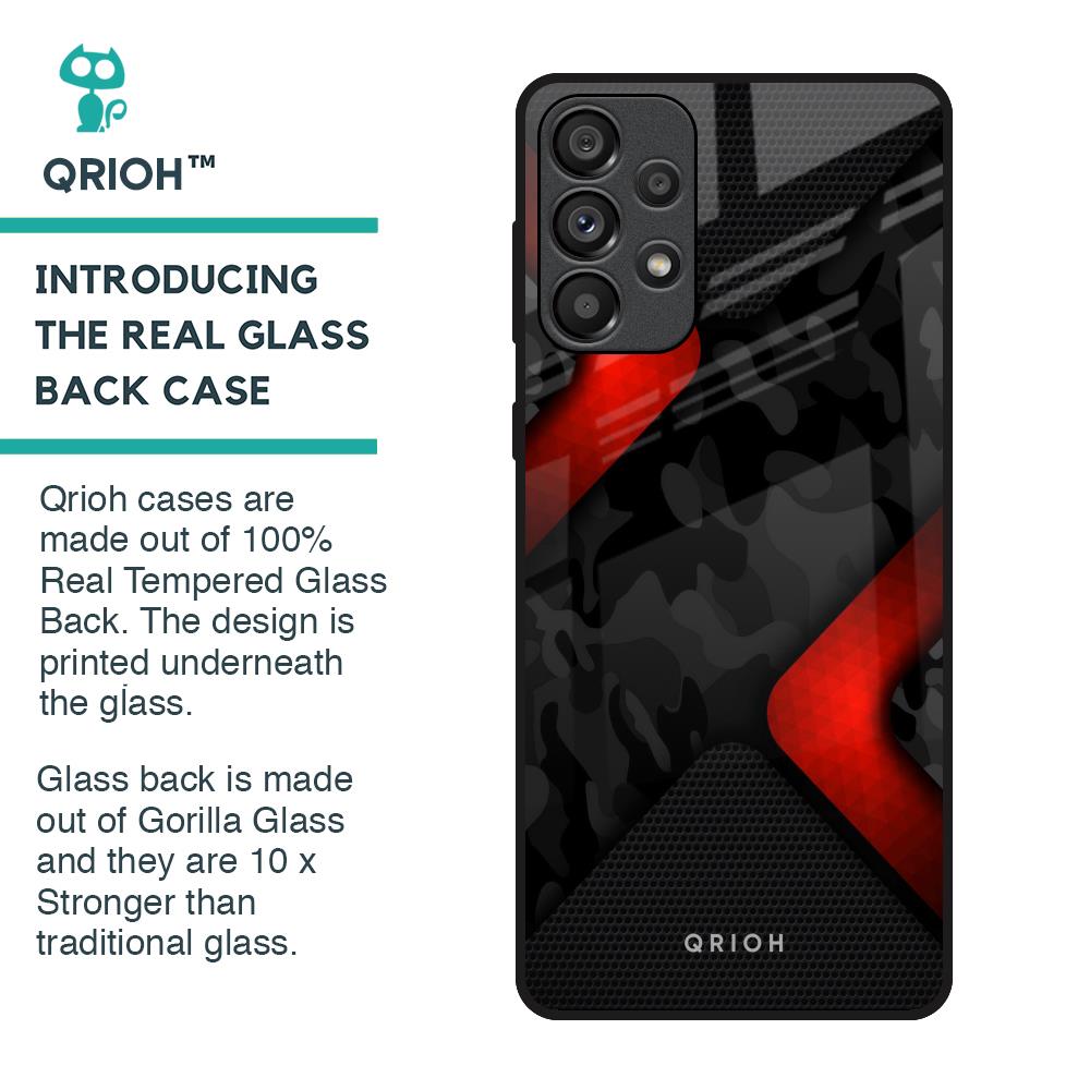 Modern Camo Abstract Glass Case for Samsung Galaxy A33 5G