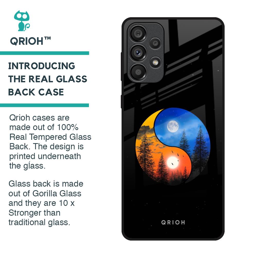 Yin Yang Balance Glass Case for Samsung Galaxy A33 5G