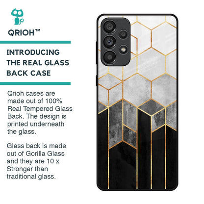 Tricolor Pattern Glass Case for Samsung Galaxy A33 5G