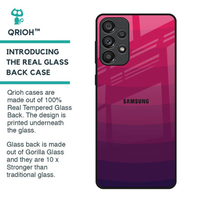 Wavy Pink Pattern Glass Case for Samsung Galaxy A33 5G