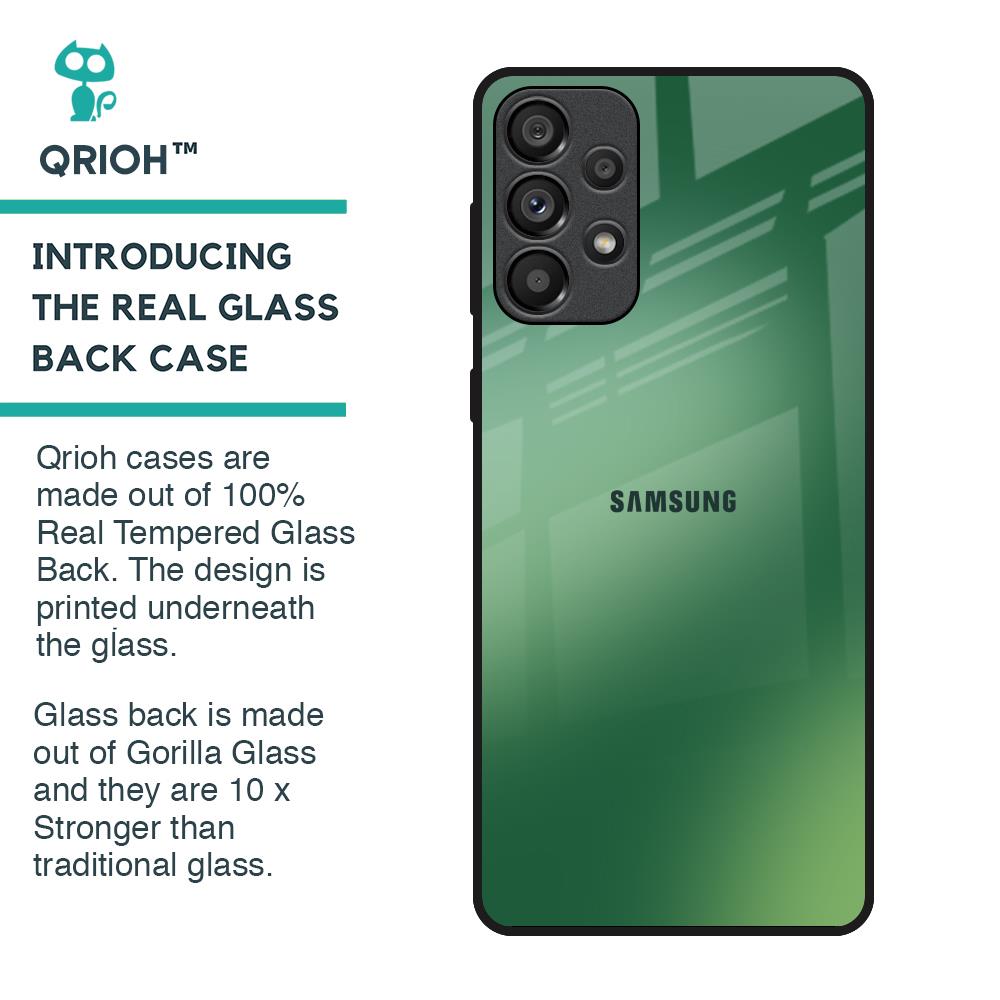 Green Grunge Texture Glass Case for Samsung Galaxy A33 5G