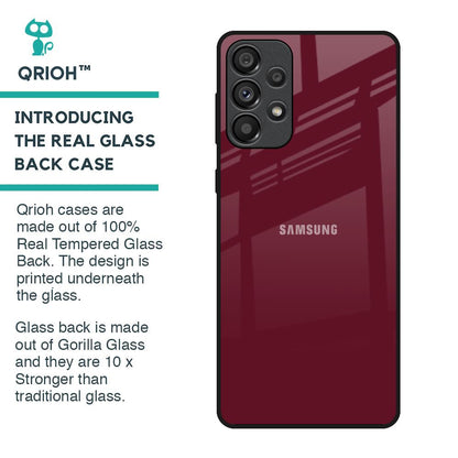 Classic Burgundy Glass Case for Samsung Galaxy A33 5G