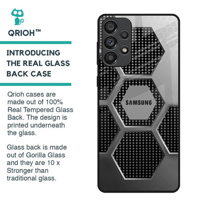Hexagon Style Glass Case For Samsung Galaxy A33 5G