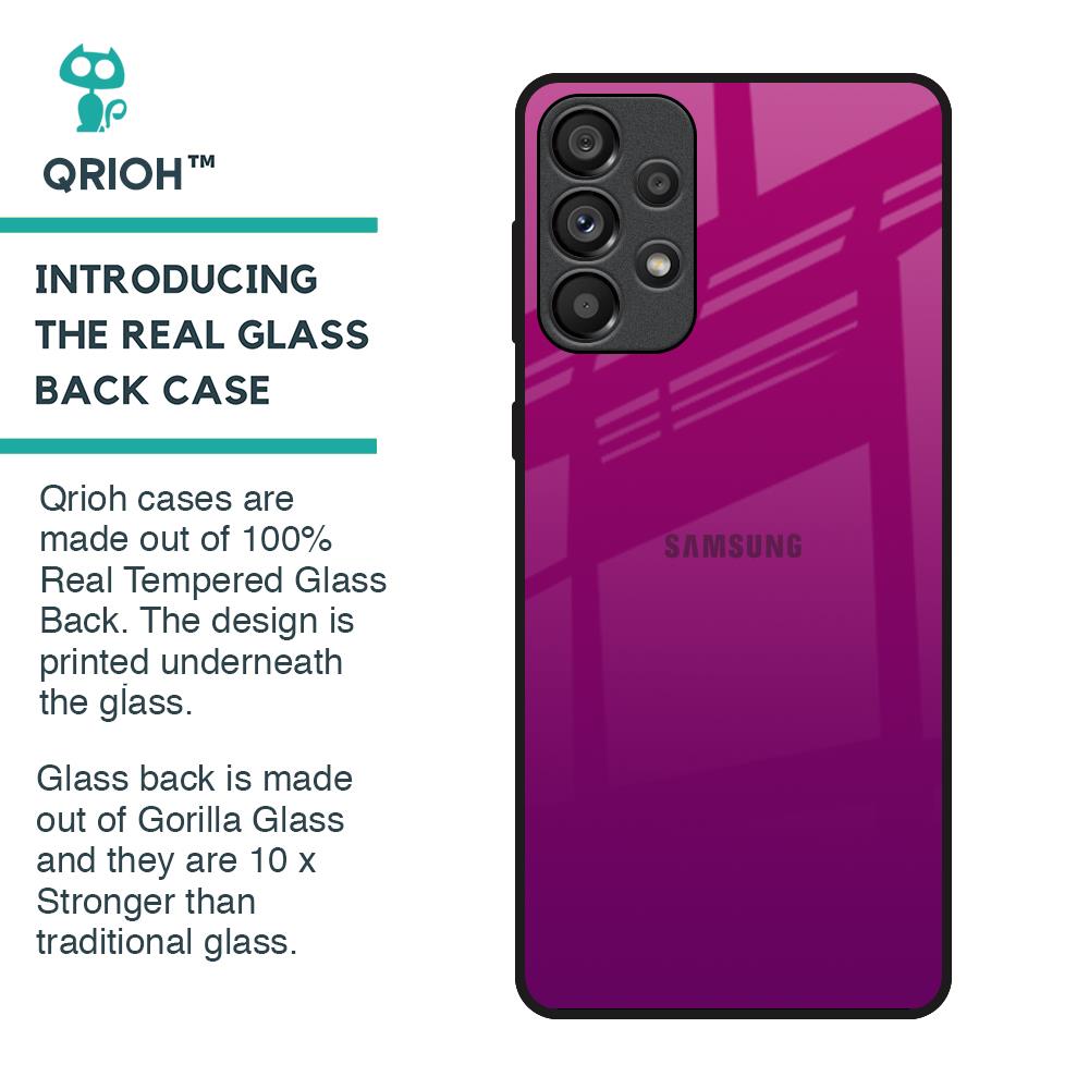 Magenta Gradient Glass Case For Samsung Galaxy A33 5G