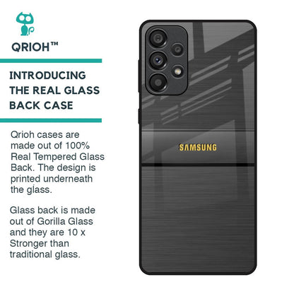 Grey Metallic Glass Case For Samsung Galaxy A33 5G