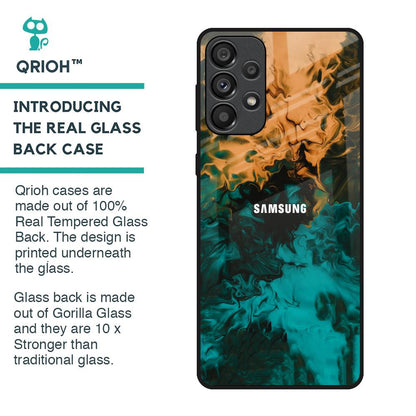 Watercolor Wave Glass Case for Samsung Galaxy A33 5G