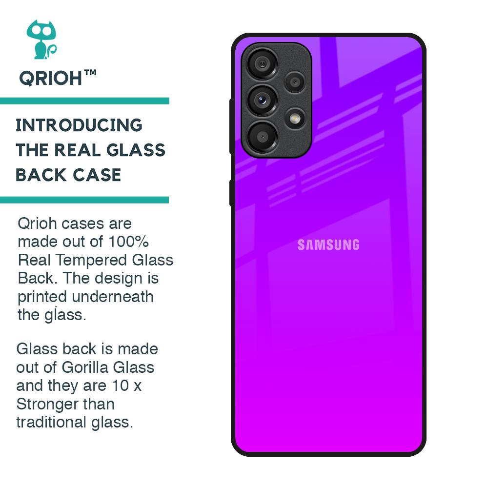 Purple Pink Glass Case for Samsung Galaxy A33 5G